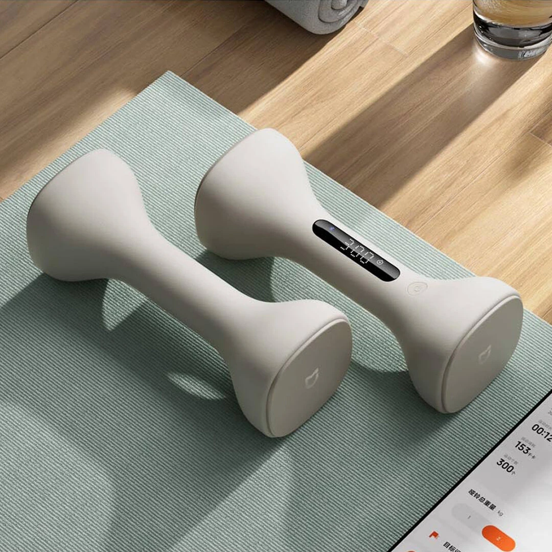 XIAOMI Mijia Smart Dumbbell 1kg*2 with LED Screen Display Track Your Workouts Efficiently Professional Guidance via APP Adjustable Weight Blocks (image for) XIAOMI Mijia Smart Dumbbell 1kg*2 with LED Screen Display Track Your Workouts Efficiently Professional Guidance via APP Adjustable Weight Blocks